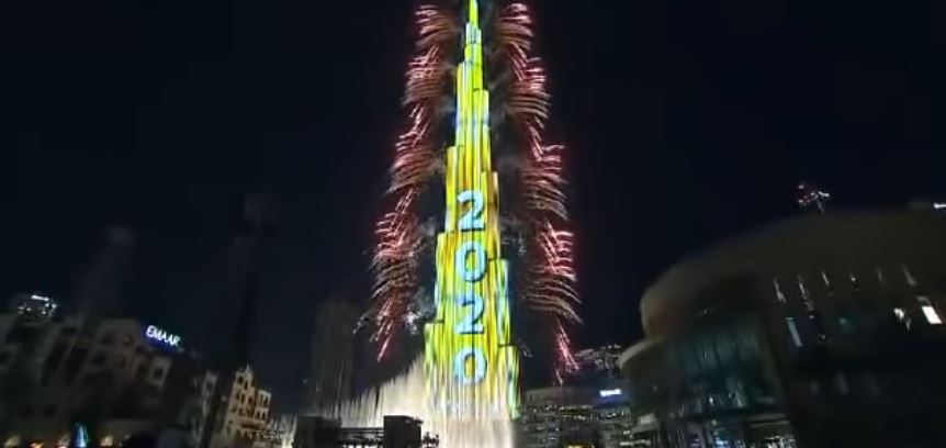 احتفالات راس السنه في دبي