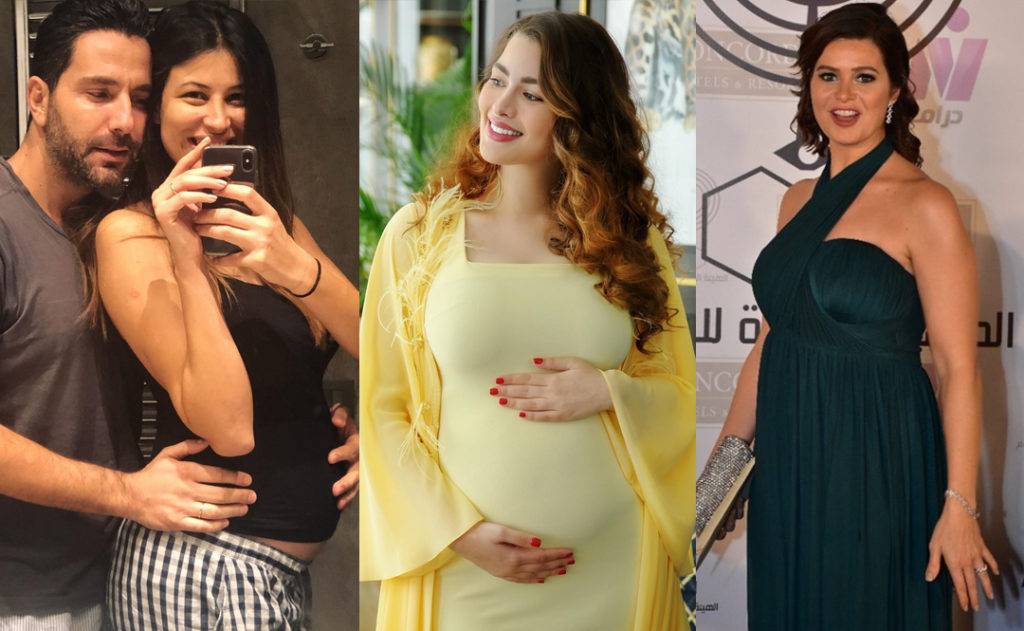 النجمات الحوامل 2019