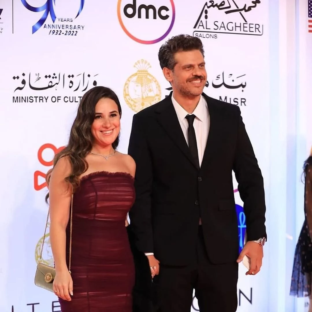 شيري عادل وزوجها في مهرجان القاهرة السينمائي