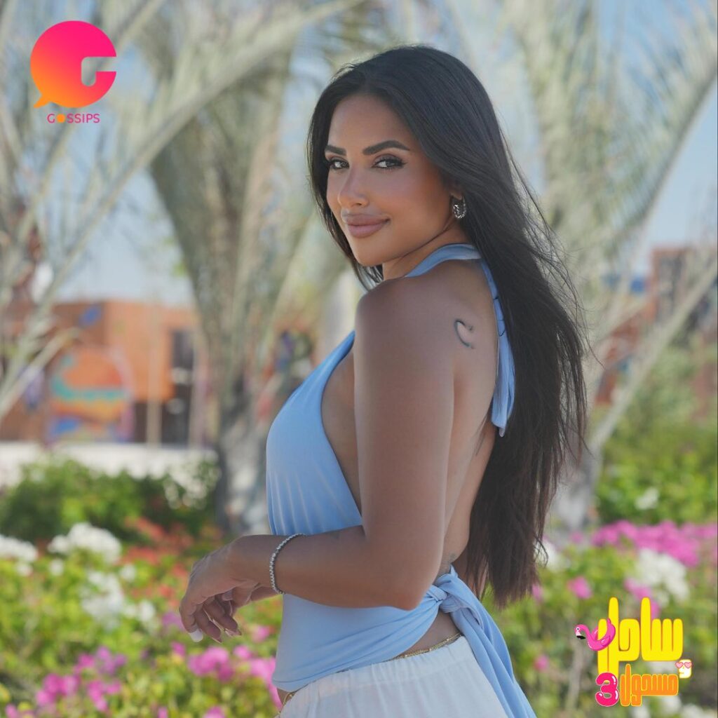اية سماحة بإطلالة جريئة على ساحل العلمين الجديدة 2