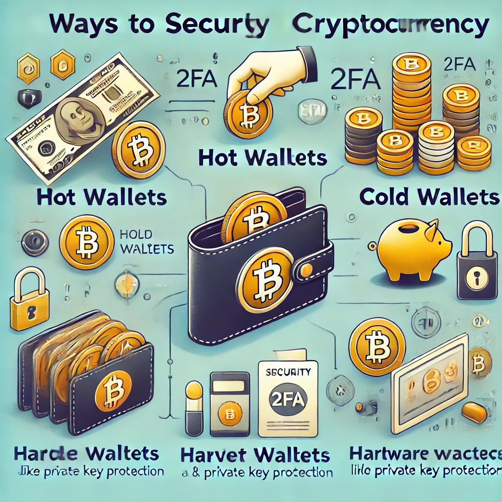 كيفية تأمين تخزين العملات الرقمية باستخدام محفظة أجهزة ومحفظة رقمية.