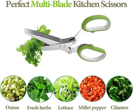 2025 Upgraded Herb Scissors - Top Amazon kitchen tool for chopping herbs in April and May 2025